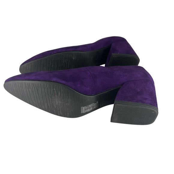 Vagabond Womens Purple Suede Slip-On  Pump Heels Size 41 - Picture 4 of 7